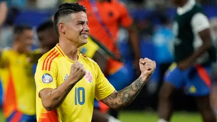 James Rodriguez bật khóc khi Colombia vào chung kết Copa America