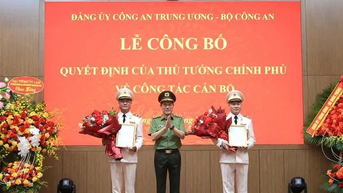 Thủ tướng bổ nhiệm hai tân Thứ trưởng Bộ Công an