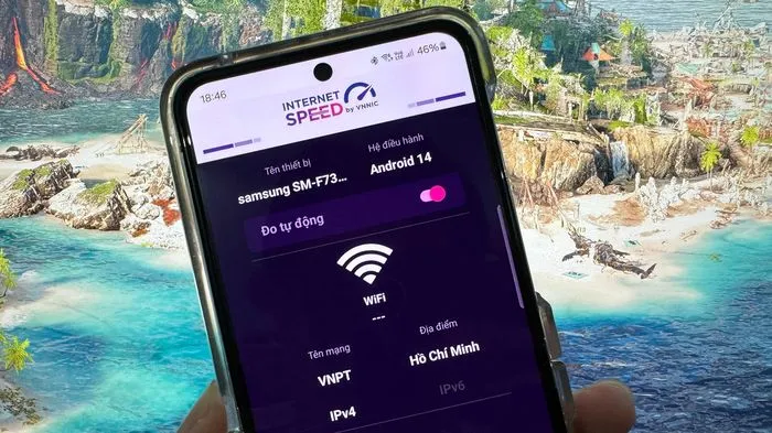 Ứng dụng đo tốc độ Internet tự động trên Android