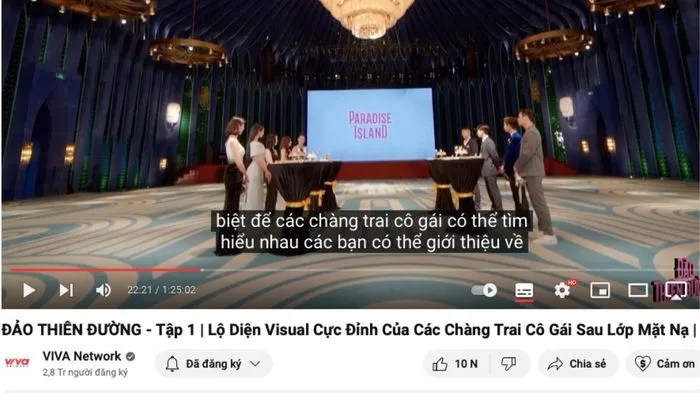 Đảo Thiên Đường chạm mốc 1 triệu view sau 24 giờ lên sóng