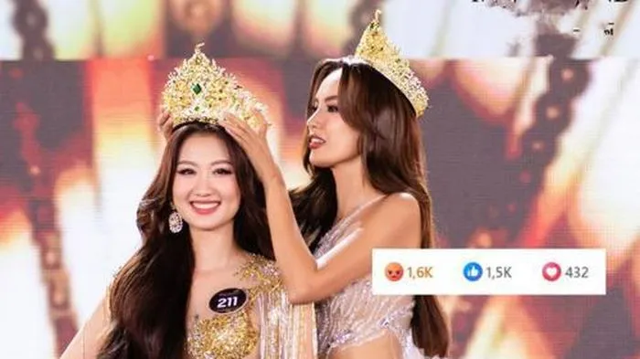 Fan tràn qua trang chủ Miss Grand International phản ứng Quế Anh