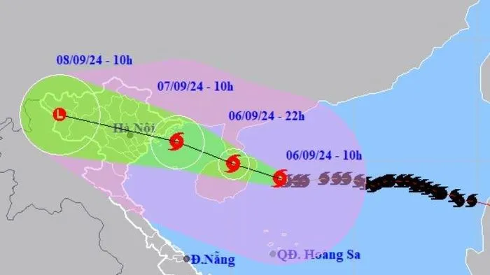 Siêu bão Yagi cách Quảng Ninh 570 km, biển động dữ dội